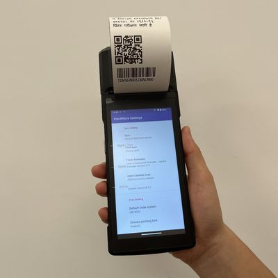 5.5 Inch Touch Screen Mobile POS Terminal Black Type C For Retail Catering